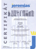 Certifikát JEREMIAS